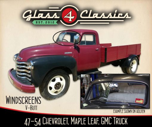 1947-1954 Chevrolet Pickup Truck | Custom V-Butt Windscreen | Glass 4 Classics