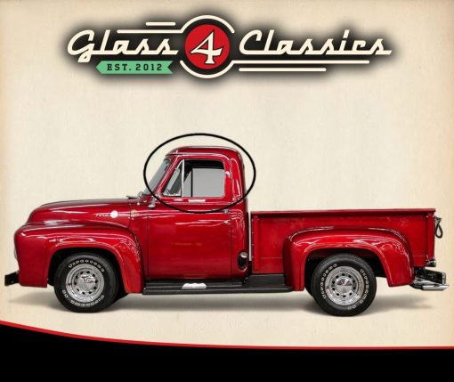 1953-55 Ford F100 Pickup | Side Windows Set (4 X Pieces) | New Glass | Glass 4 Classics