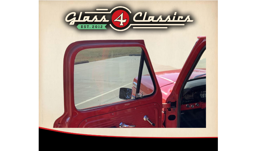 Ford Pickup Truck Original Green Tint Door Glass – 1967-1972 F-Series, ACC D4497TGT, Left & Right