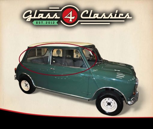 Morris Classic Mini | Sliding Side Window Set | New Glass | Glass 4 Classics
