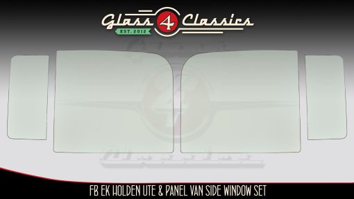 Fb Ek Holden Ute Panel Van | Side Windows Set | New Glass | Glass 4 Classics