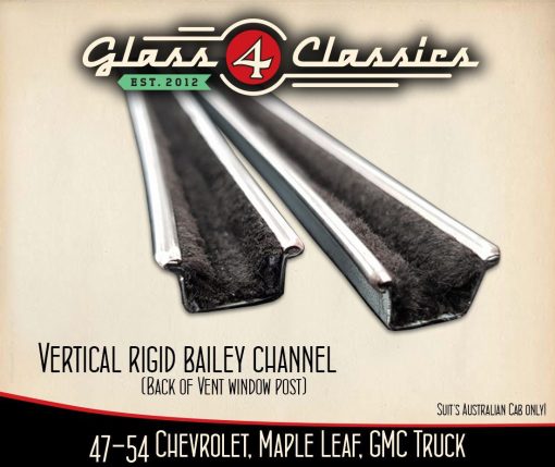 1947-1954 Chevrolet Pickup Truck (Australian body) | Vertical rigid bailey channel (Pair) | Glass 4 Classics
