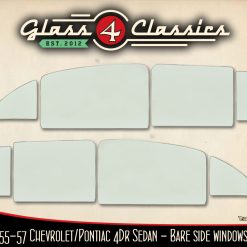 1955 56 57 Chevrolet 2 Door Sedan | Side Windows Set | New Glass | Glass 4 Classics