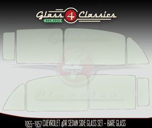 1955 To 1957 Chevrolet 4 Door Sedan Side Glass