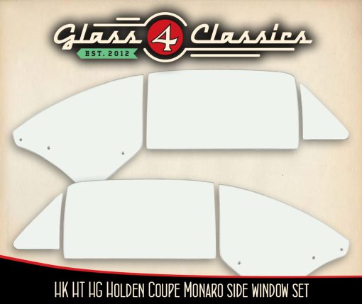 Hk Ht Hg Holden Coupe Monaro | Side Window Set | Glass 4 Classics