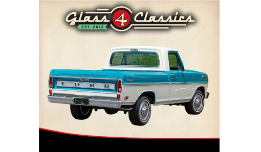 1967-72 Ford F100 Pickup | Back Window | New Glass | Glass 4 Classics