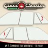VK VL Holden Commodore 4Dr Sedan | Side Windows Set | 6 pieces | New