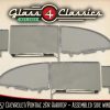1955-1957 Chevrolet 2 Door hardtop | Side Windows Set | Assembled Glass | Glass 4 Classics