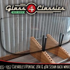Alternative view of 1955, 1956, 1957 Chevrolet 2 & 4 door sedan back window