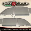 1955-1957 Chevrolet Bel Air 210 150 Convertible | Side Windows Set | Assembled | Glass 4 Classics