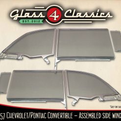 1955-1957 Chevrolet Bel Air 210 150 Convertible | Side Windows Set | Assembled | Glass 4 Classics
