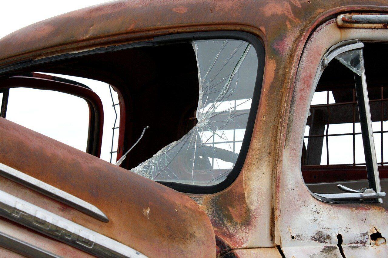 Truck Broken Windscreen
