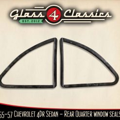 55-57 Chevrolet 4dr Sedan | Rear Quarter Window Rubber | Glass 4 Classics