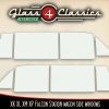 XK XL XM XP Ford Station Wagon | Side Window Set | New Glass
