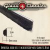 Door Belt weatherstrip Bead Stainless steel Typically Ford Universal RUB218